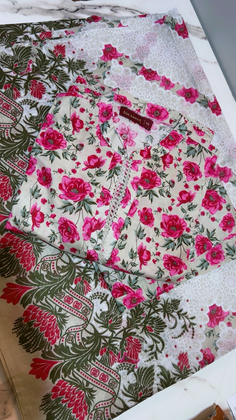 Binsaeed 3 Piece Lawn Stitch