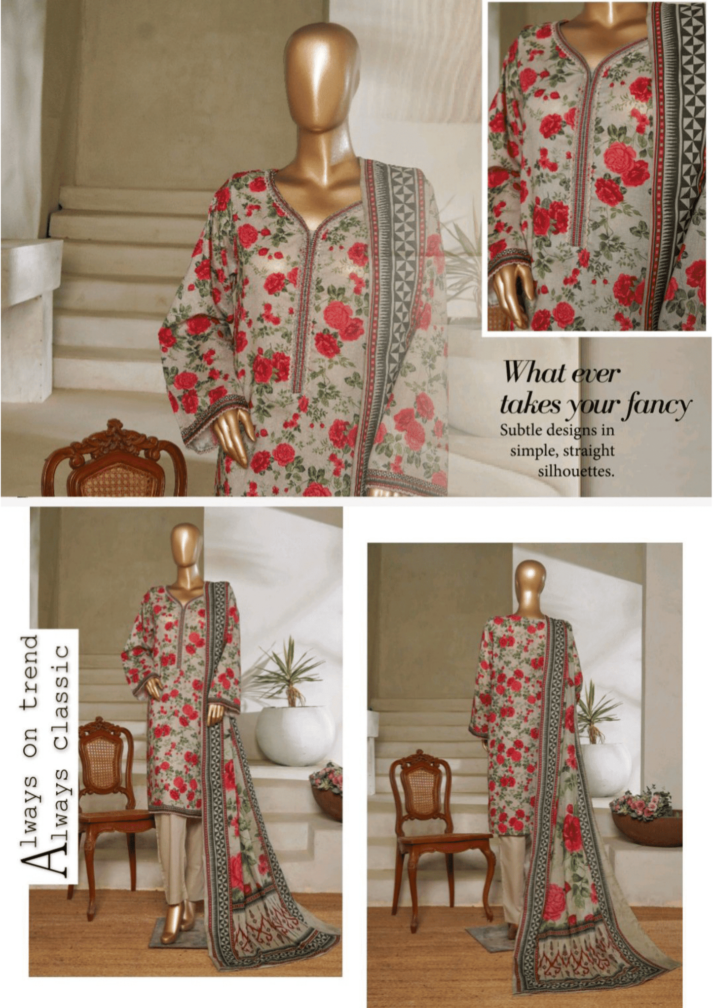 Binsaeed 3 Piece Lawn Stitch