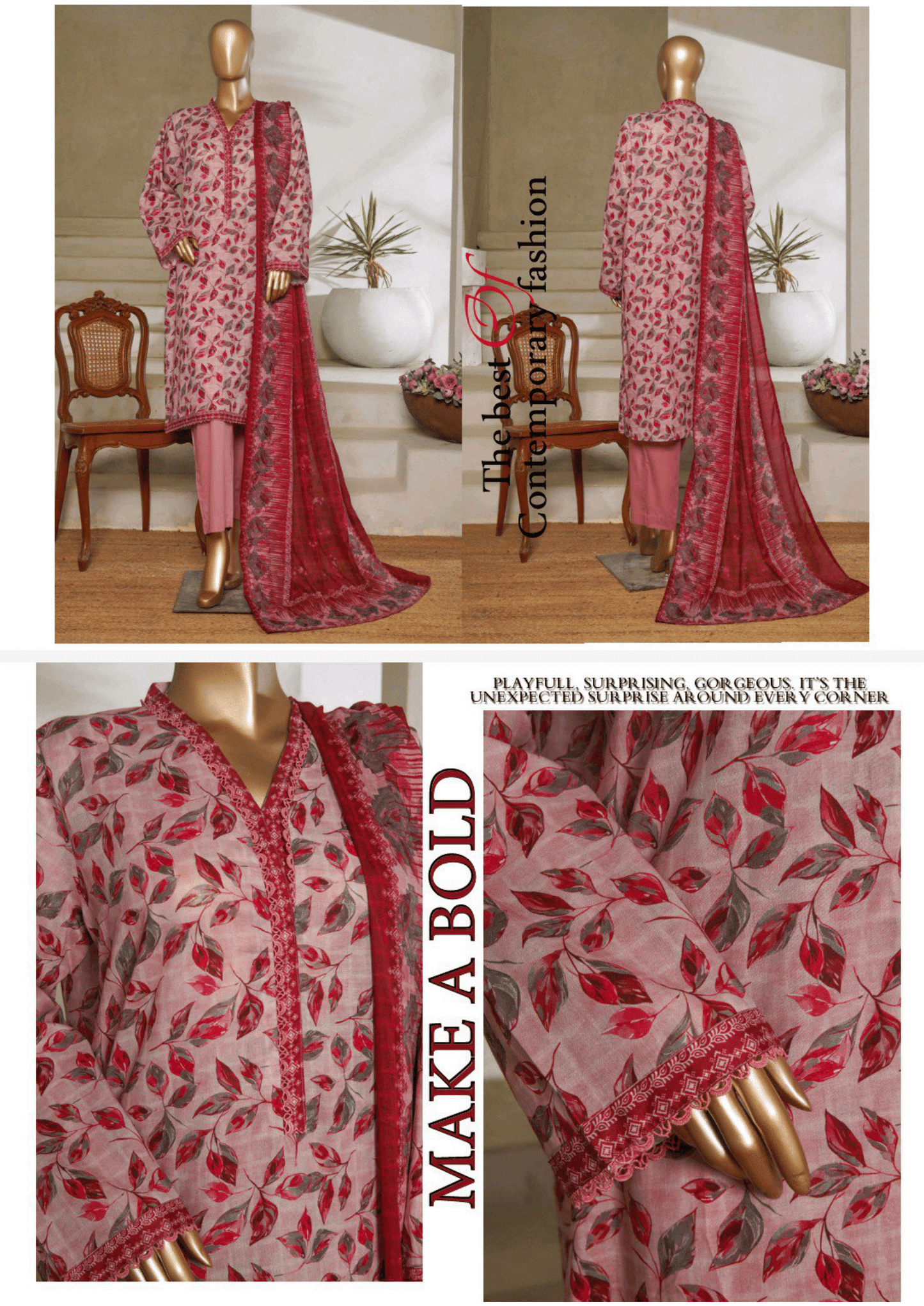 Binsaeed 3 Piece Lawn Stitch