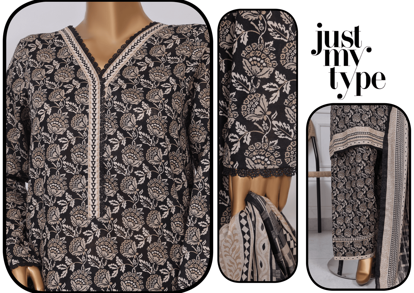 Bin Saeed Exculsive Printed Farshi Shalwar Stitch