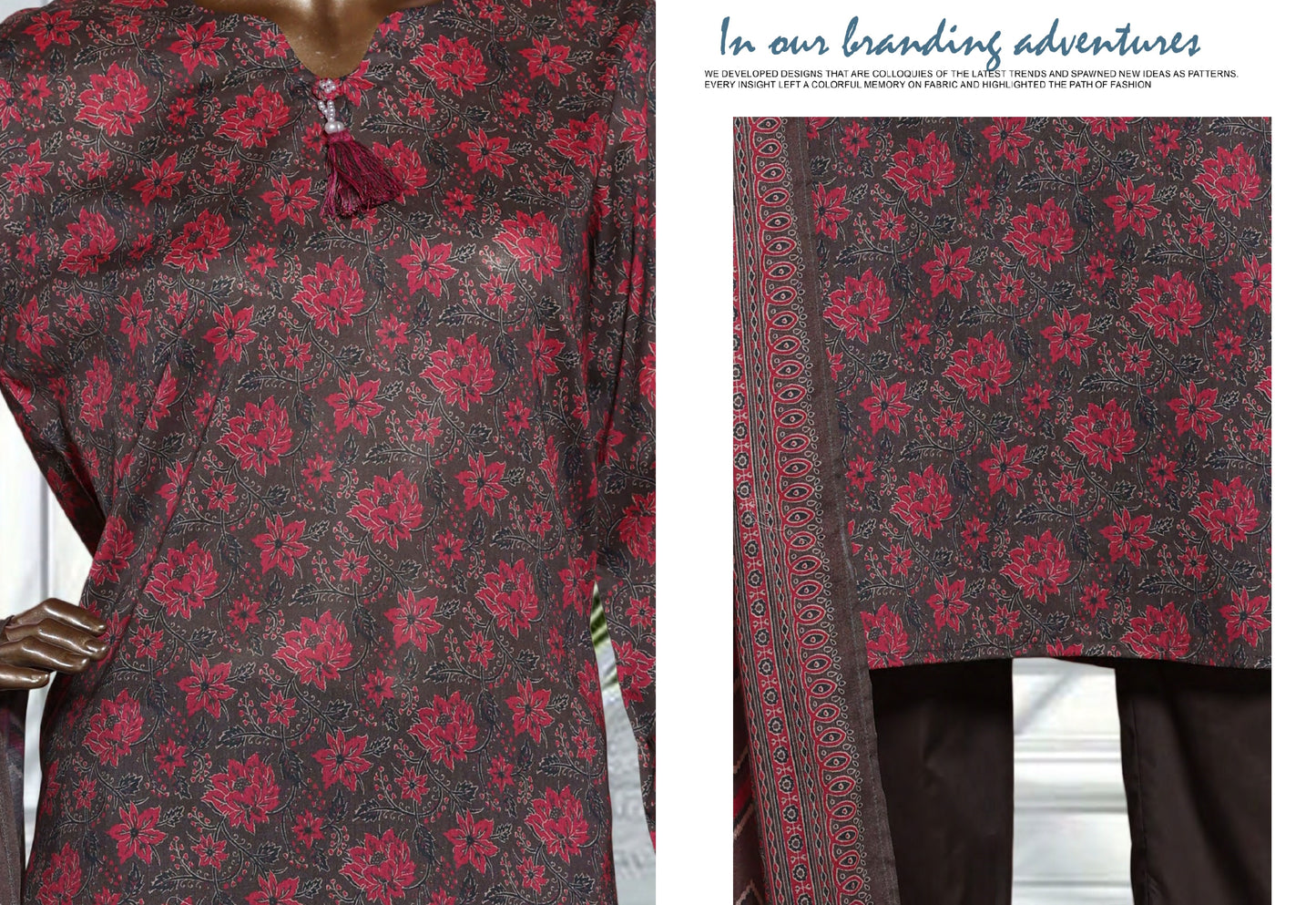 Binsaeed 3 Piece Lawn Stitch