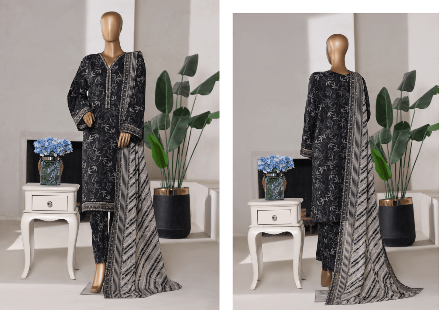 Binsaeed Cotton 3 piece Stitch