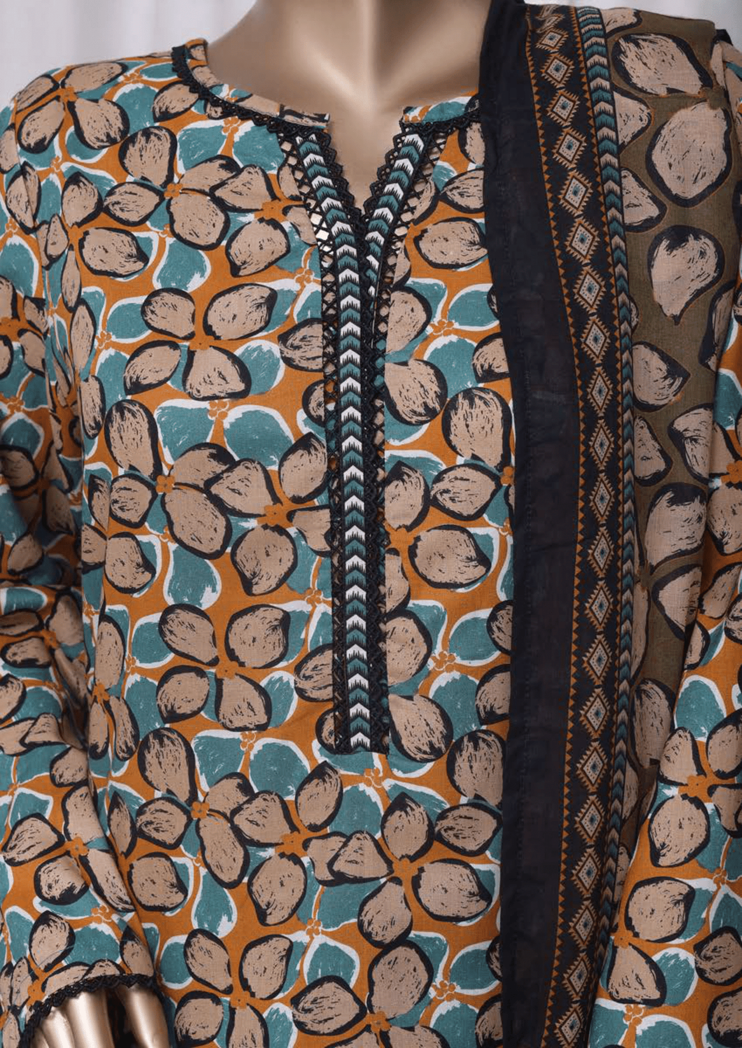 Binsaeed 3 Piece Cotton Stitch