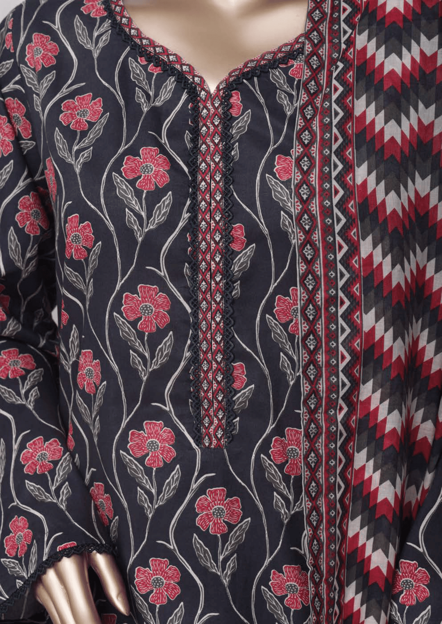Binsaeed 3 Piece Cotton Stitch