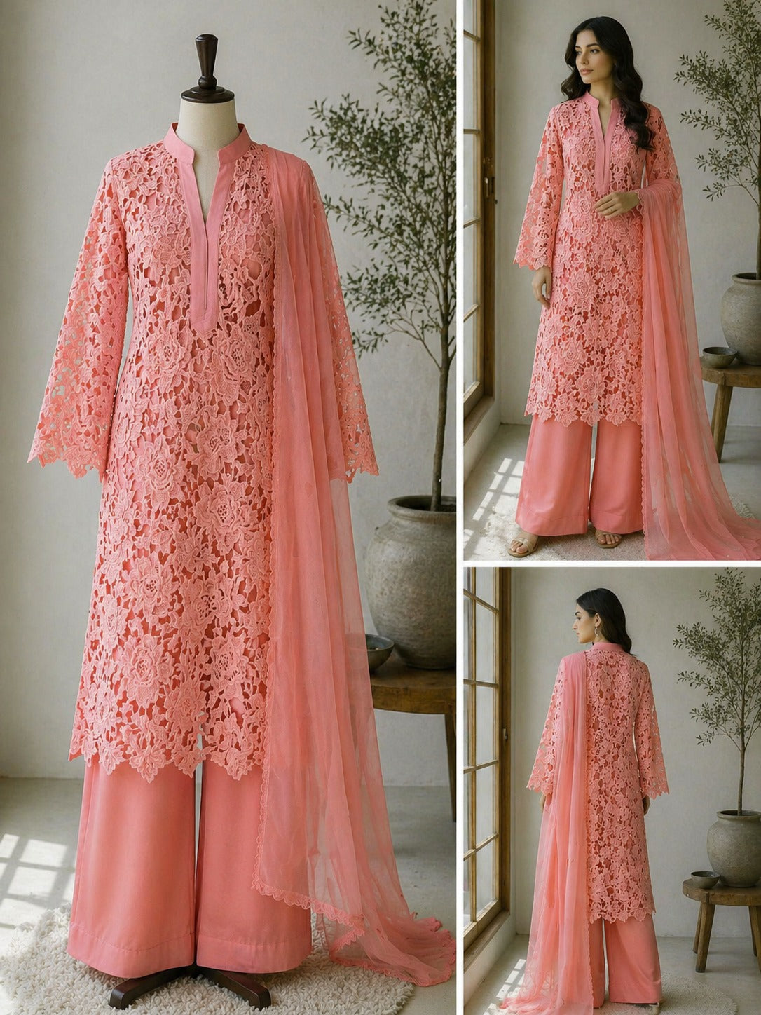 Schiffli Chicken kari Stitch by Barsha.pk