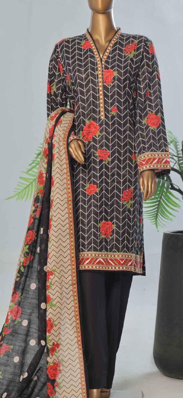 Binsaeed 3 Piece Khaddar Stitch