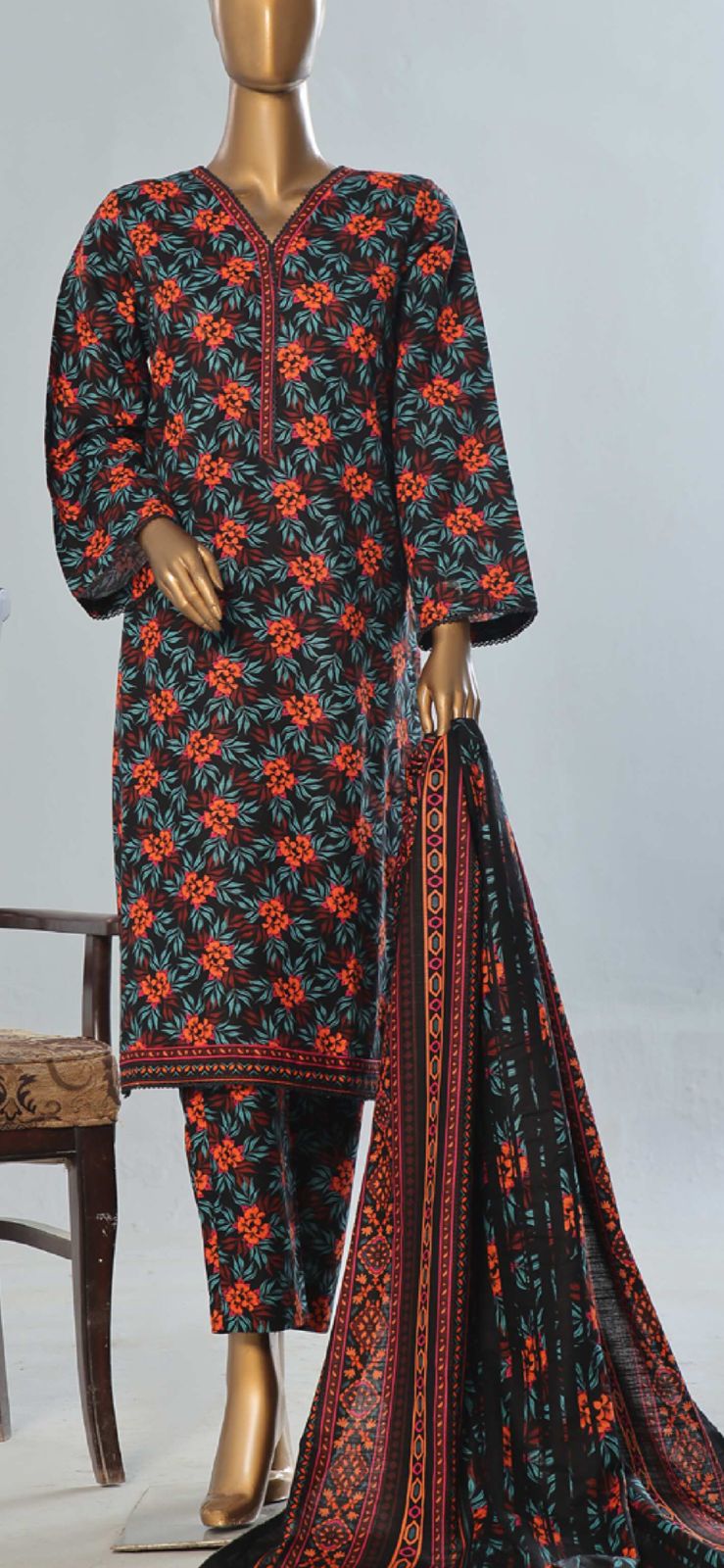 Binsaeed 3 Piece Khaddar Stitch