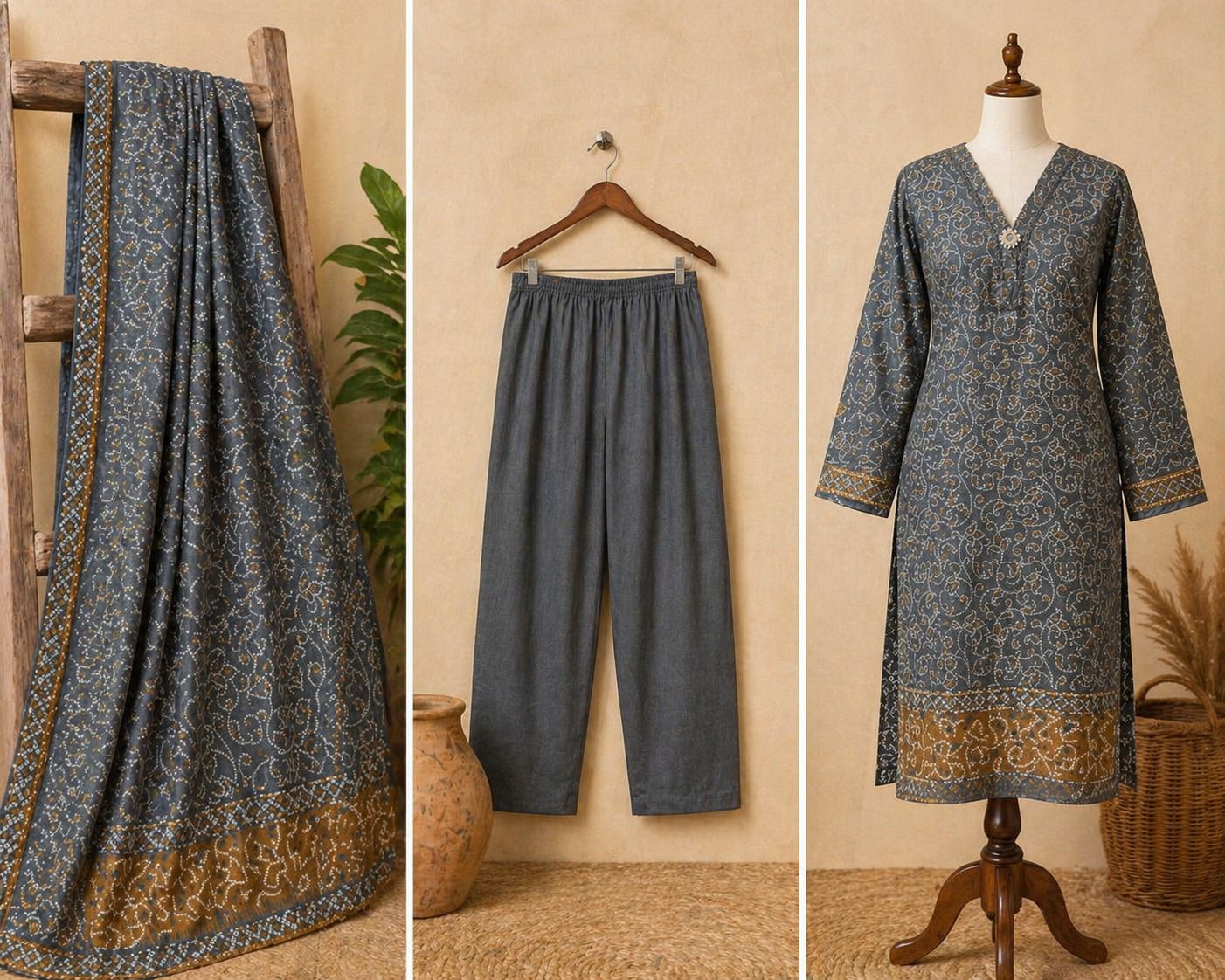 Binsaeed 3 Piece Lawn Stitch
