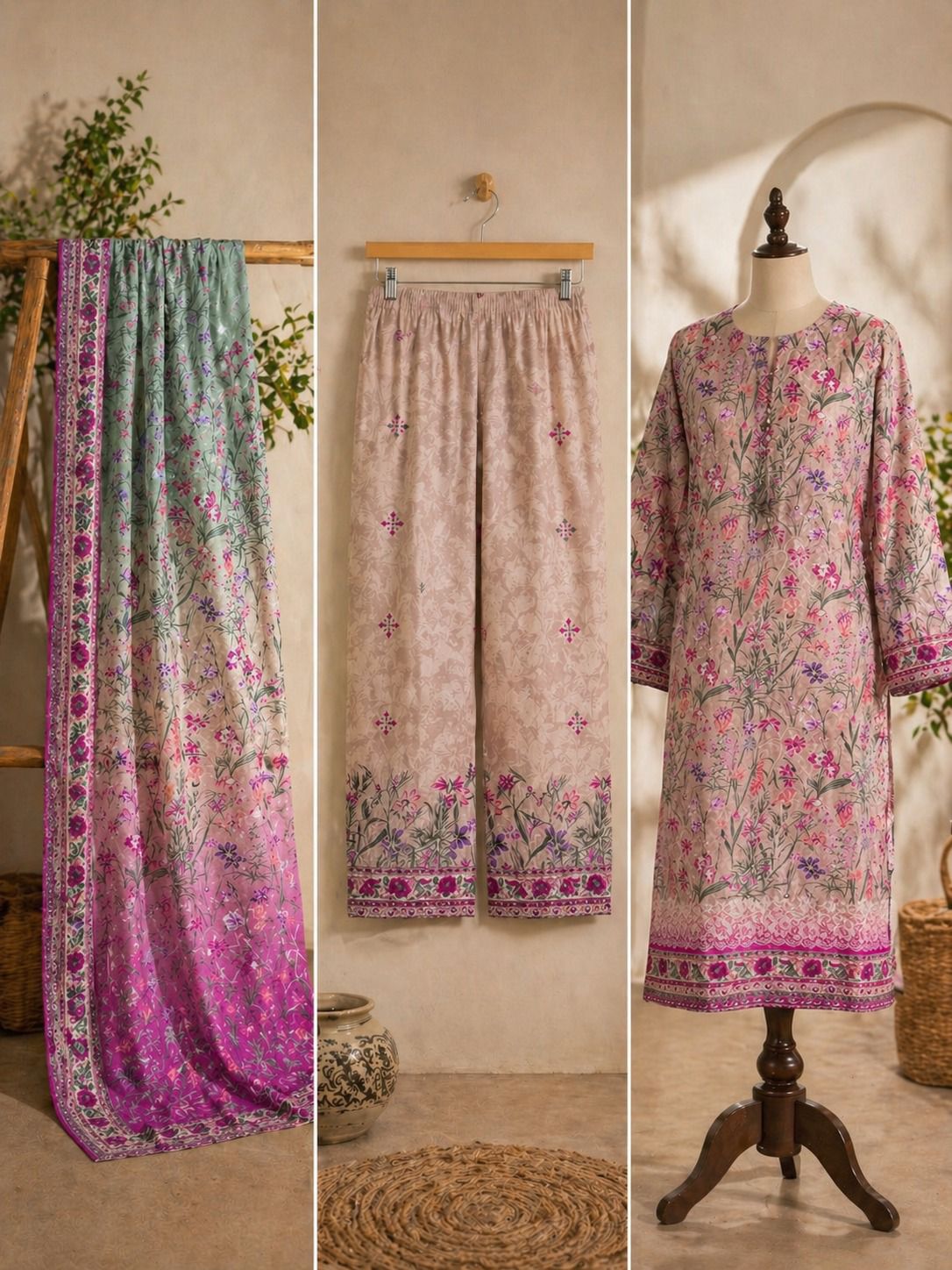 Binsaeed 3 Piece Lawn Stitch