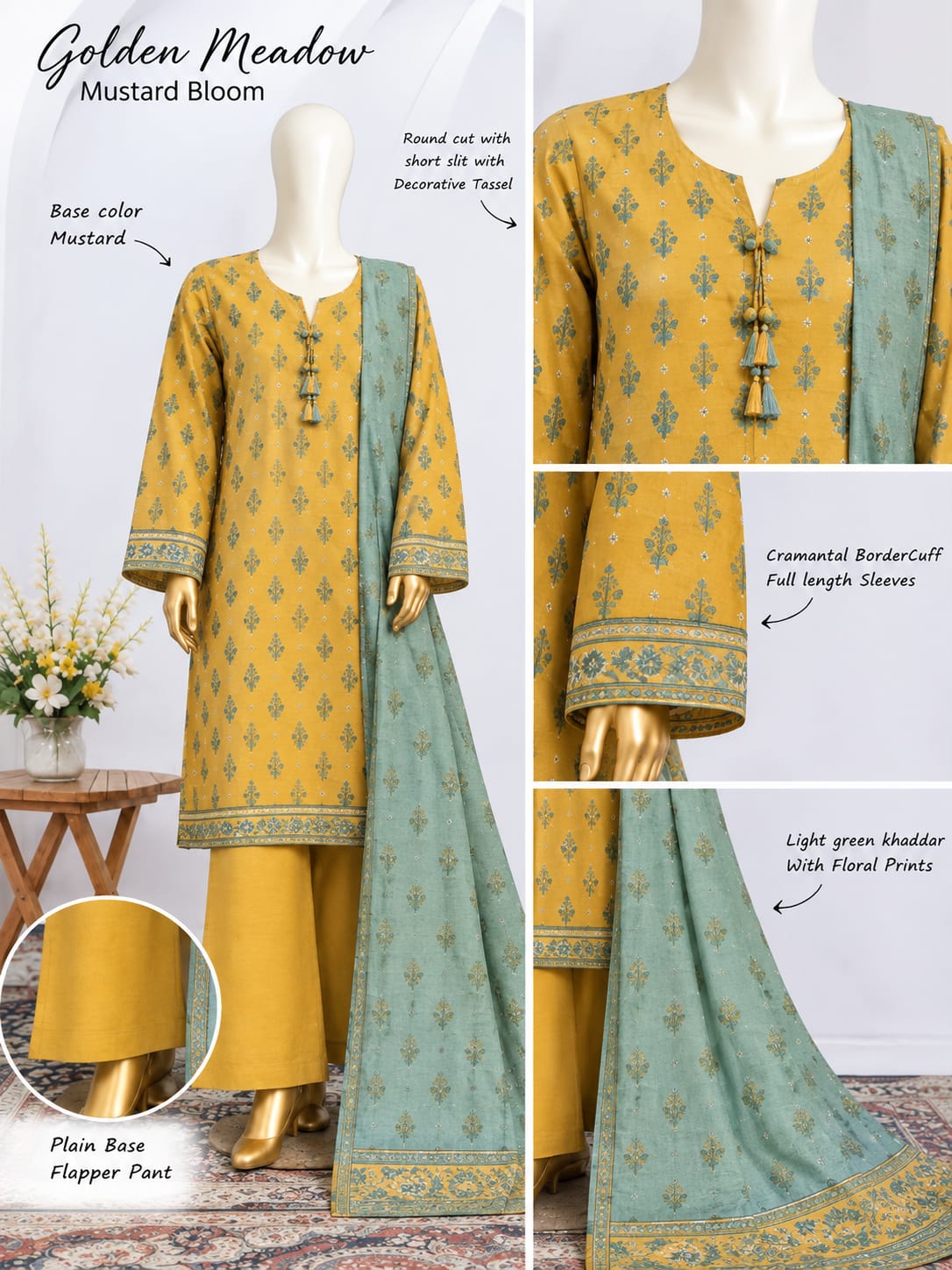 Binsaeed 3 Piece Khaddar Stitch New Arrival