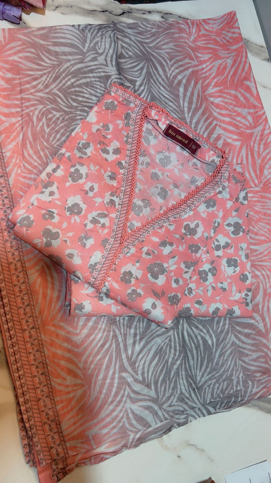 Binsaeed 3 Piece Lawn Stitch