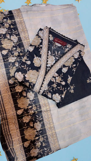 Binsaeed 3 Piece Lawn Stitch