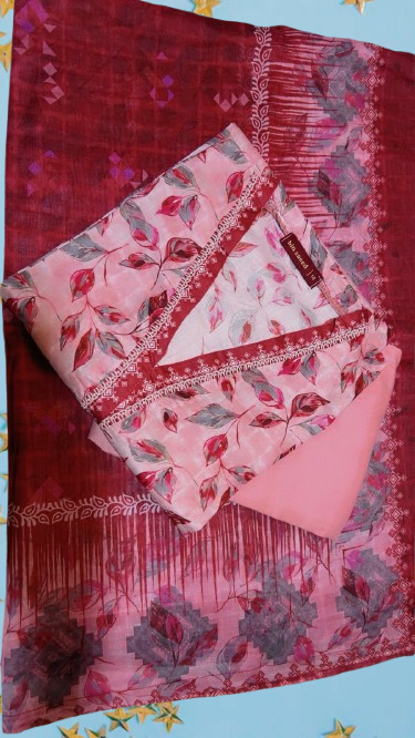 Binsaeed 3 Piece Lawn Stitch