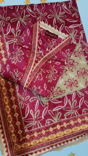 Binsaeed 3 Piece Lawn Stitch