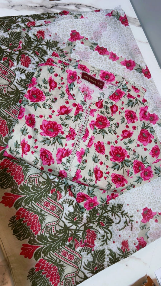 Binsaeed 3 Piece Lawn Stitch
