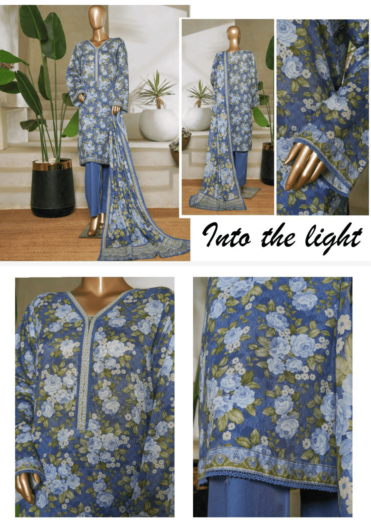 Binsaeed 3 Piece Lawn Stitch