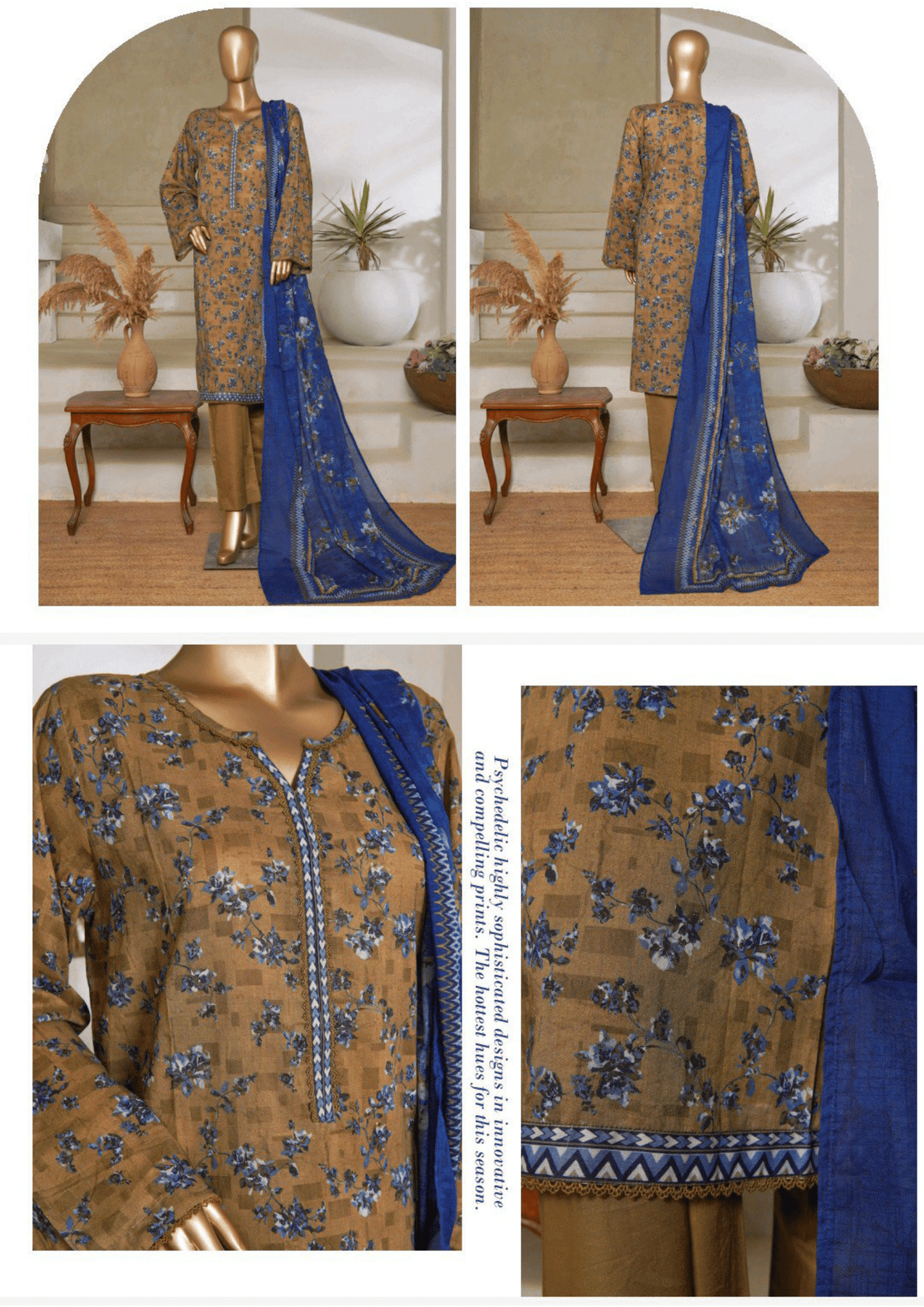 Binsaeed 3 Piece Lawn Stitch