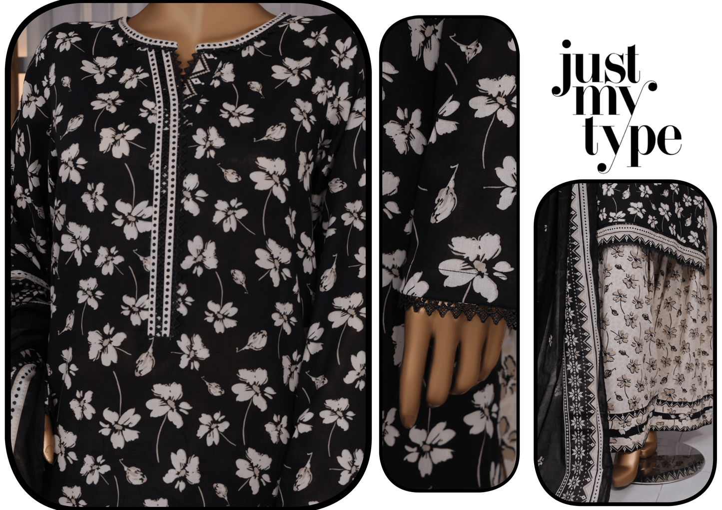 Bin Saeed Exculsive Printed Farshi Shalwar Stitch