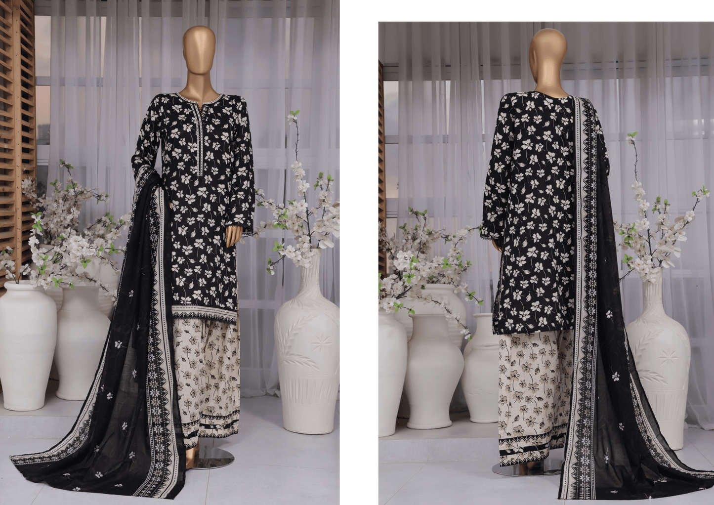 Bin Saeed Exculsive Printed Farshi Shalwar Stitch