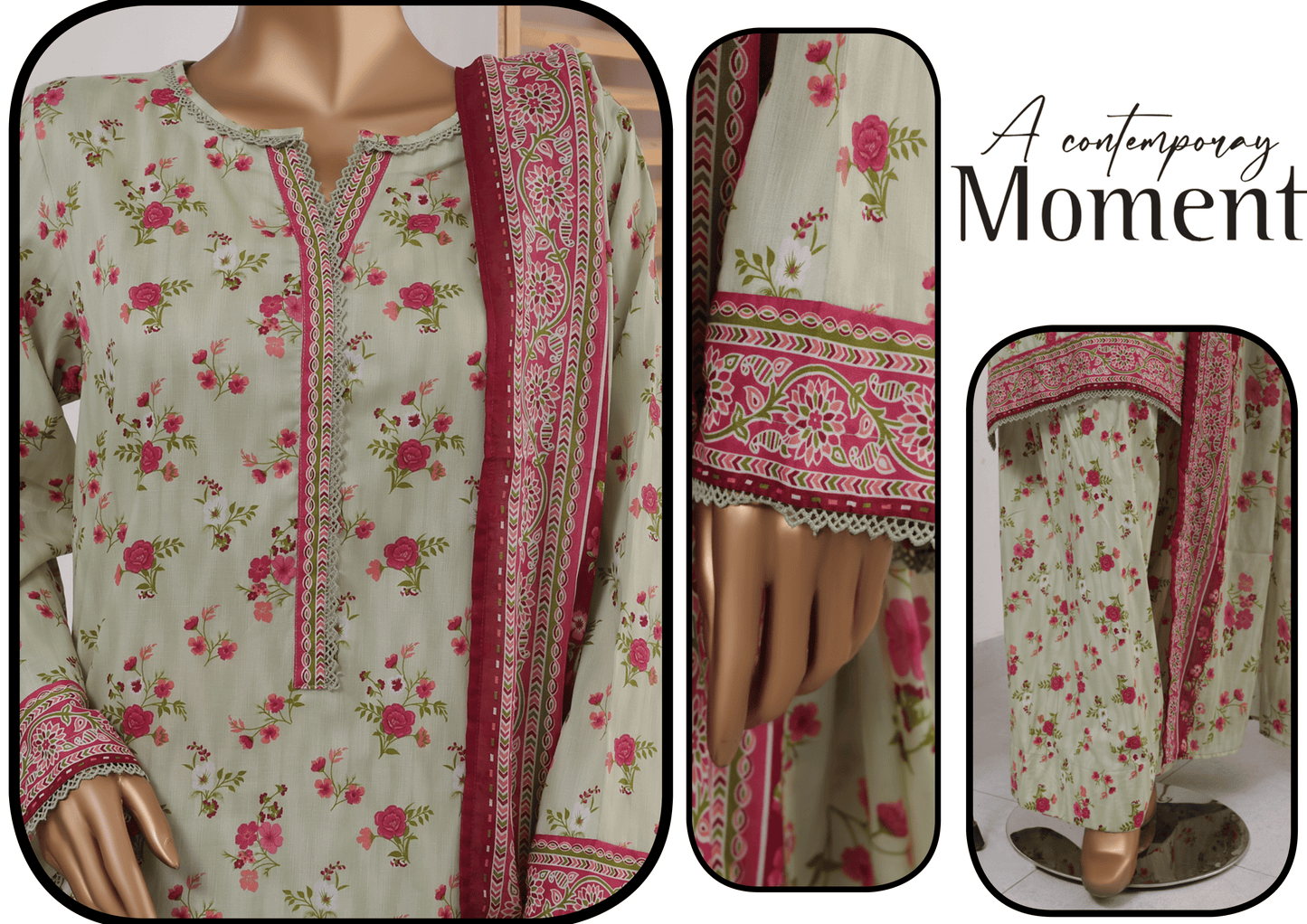 Bin Saeed Exculsive Printed Farshi Shalwar Stitch