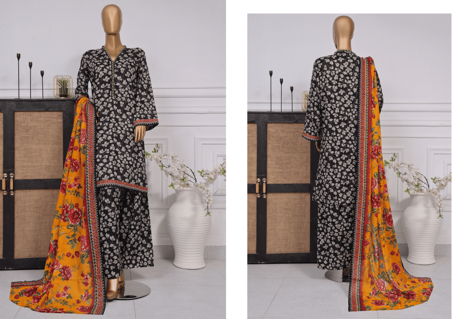 Bin Saeed Exculsive Printed Farshi Shalwar Stitch