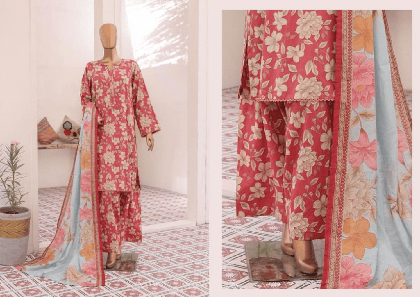 Bin Saeed Exculsive Printed Farshi Shalwar Stitch