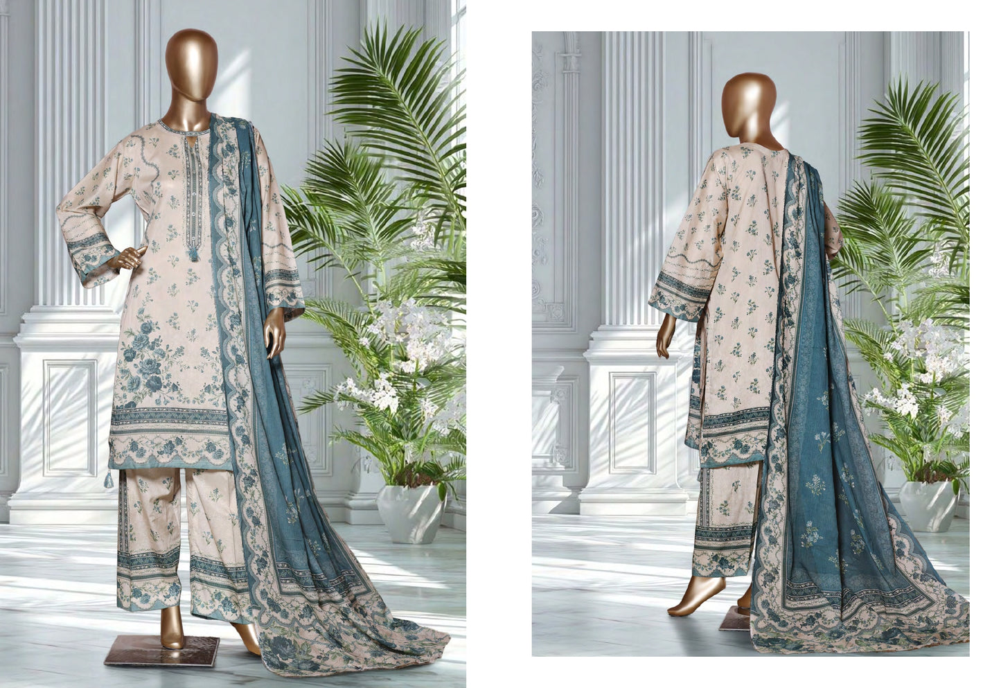 Binsaeed 3 Piece Lawn Stitch
