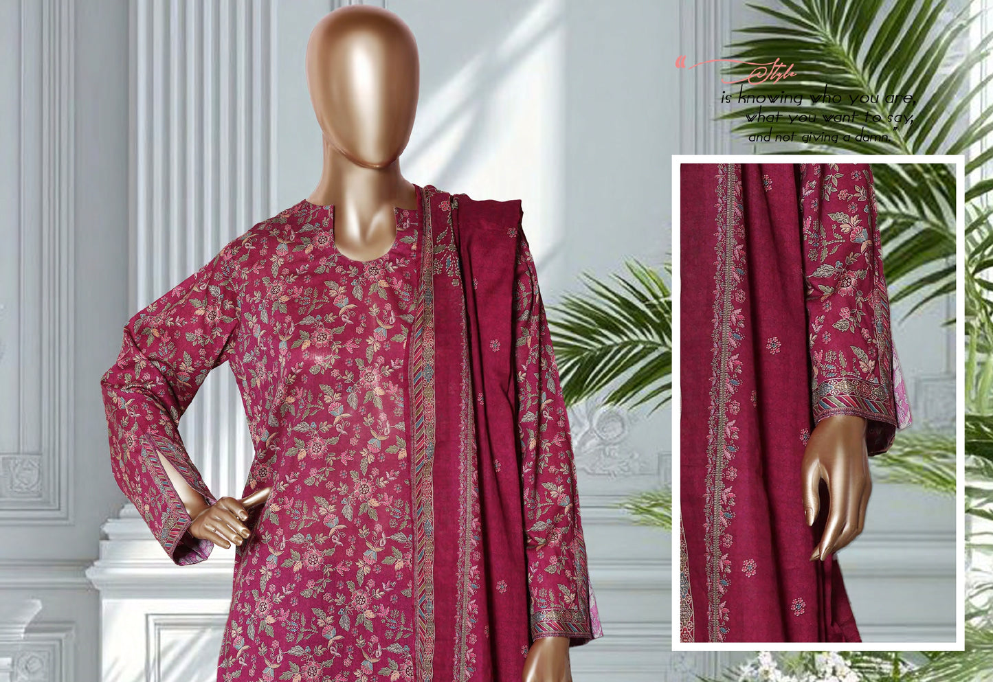 Binsaeed 3 Piece Lawn Stitch