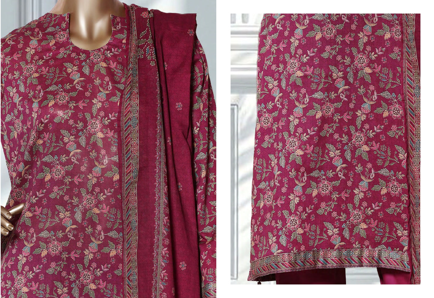 Binsaeed 3 Piece Lawn Stitch
