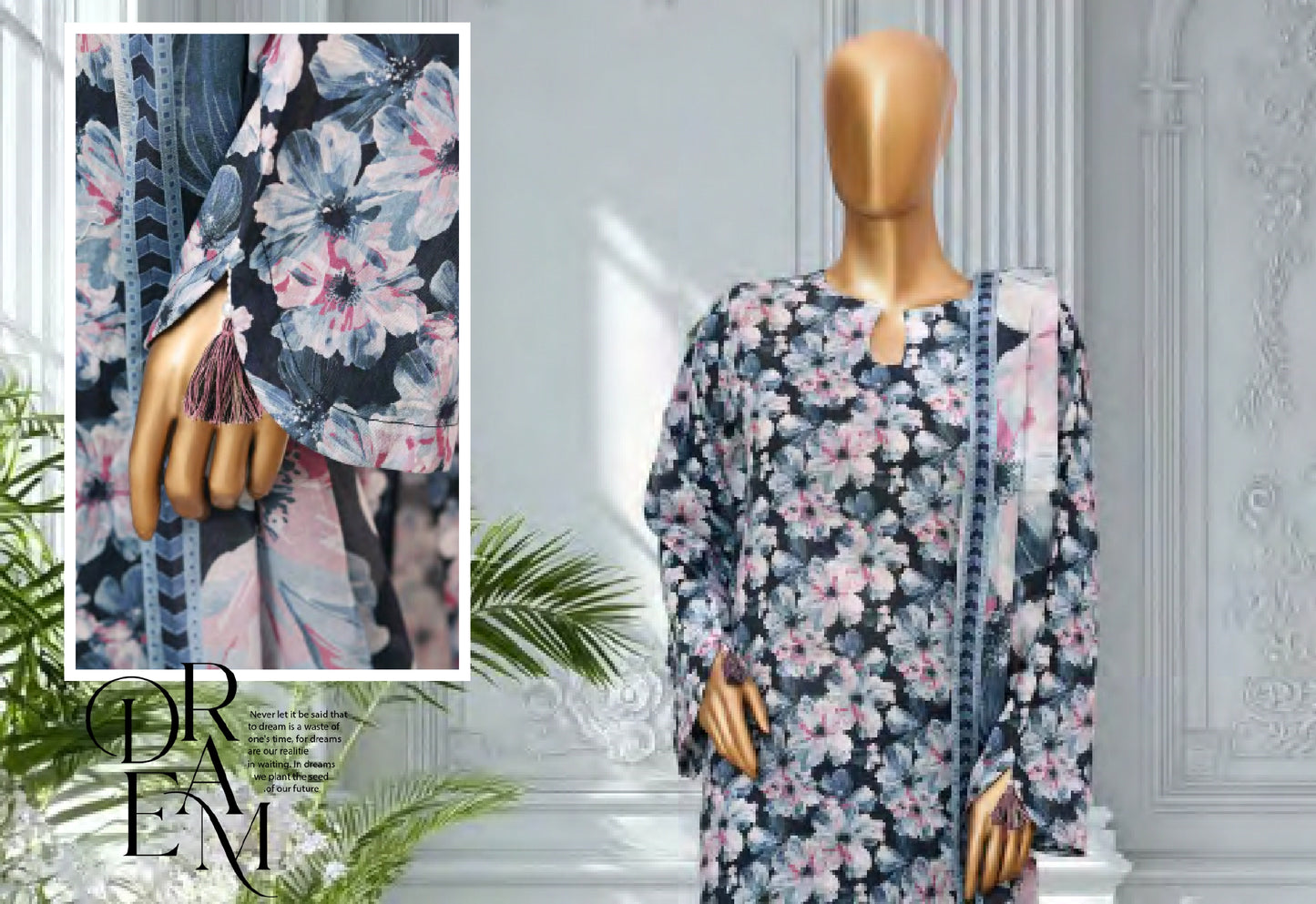 Binsaeed 3 Piece Lawn Stitch