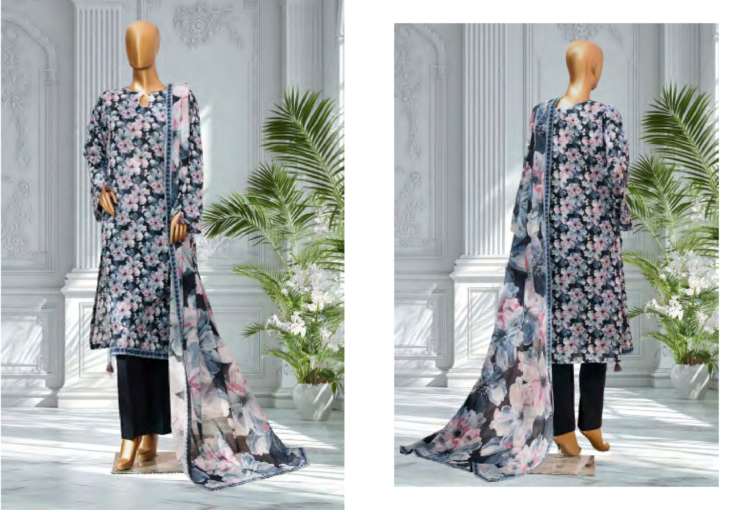 Binsaeed 3 Piece Lawn Stitch