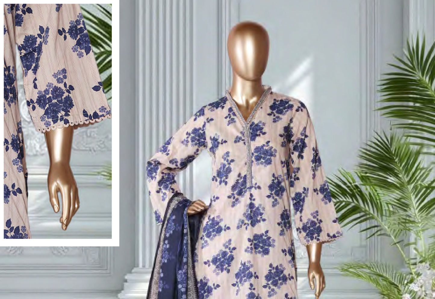 Binsaeed 3 Piece Lawn Stitch