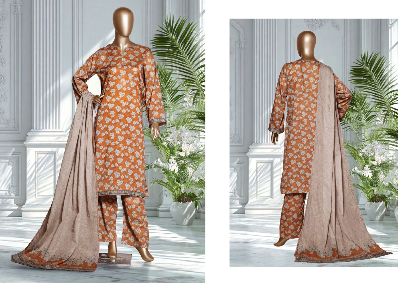 Binsaeed 3 Piece Lawn Stitch