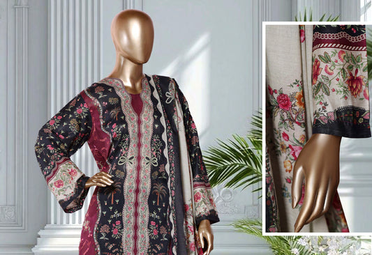 Binsaeed 3 Piece Lawn Stitch