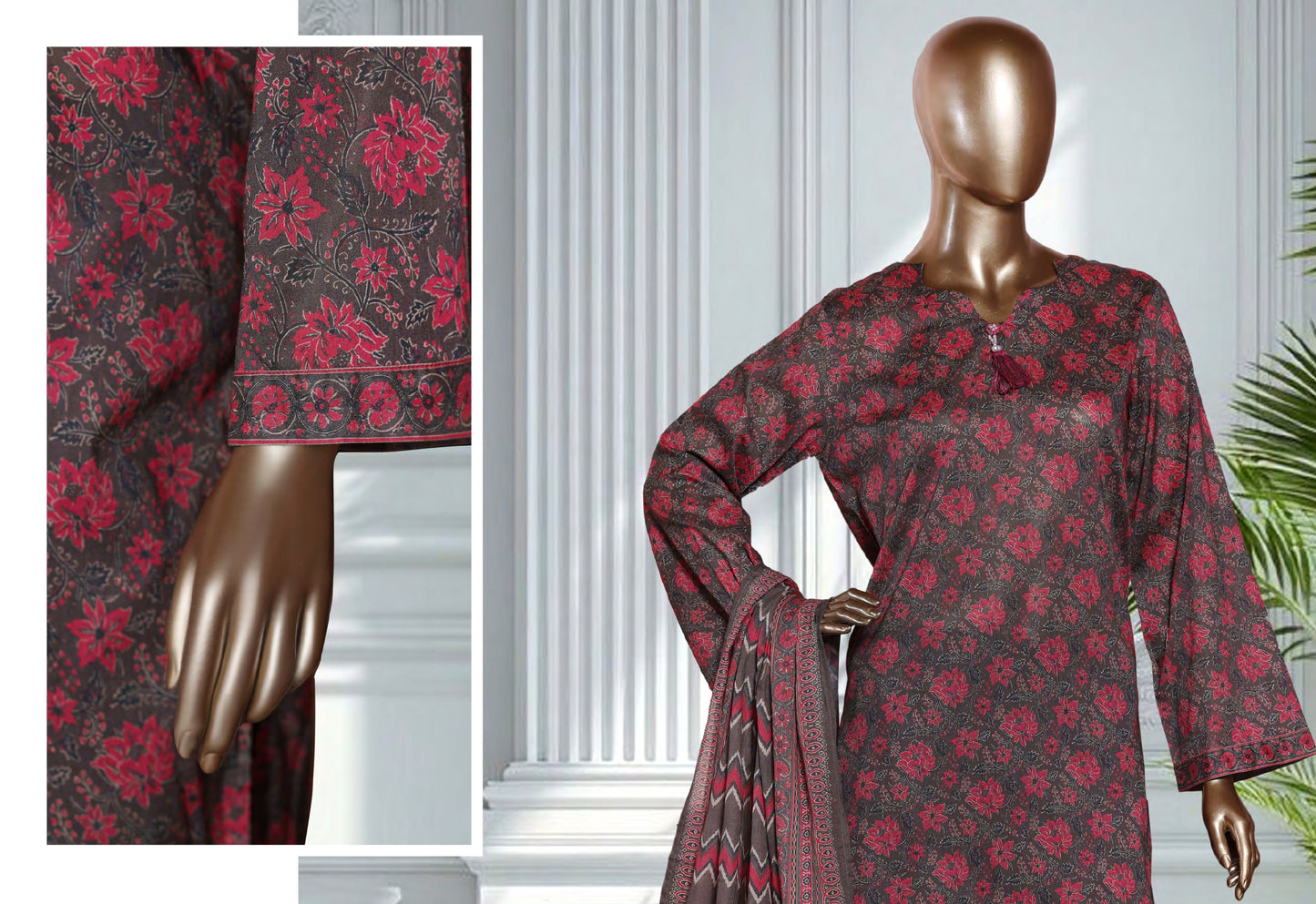 Binsaeed 3 Piece Lawn Stitch