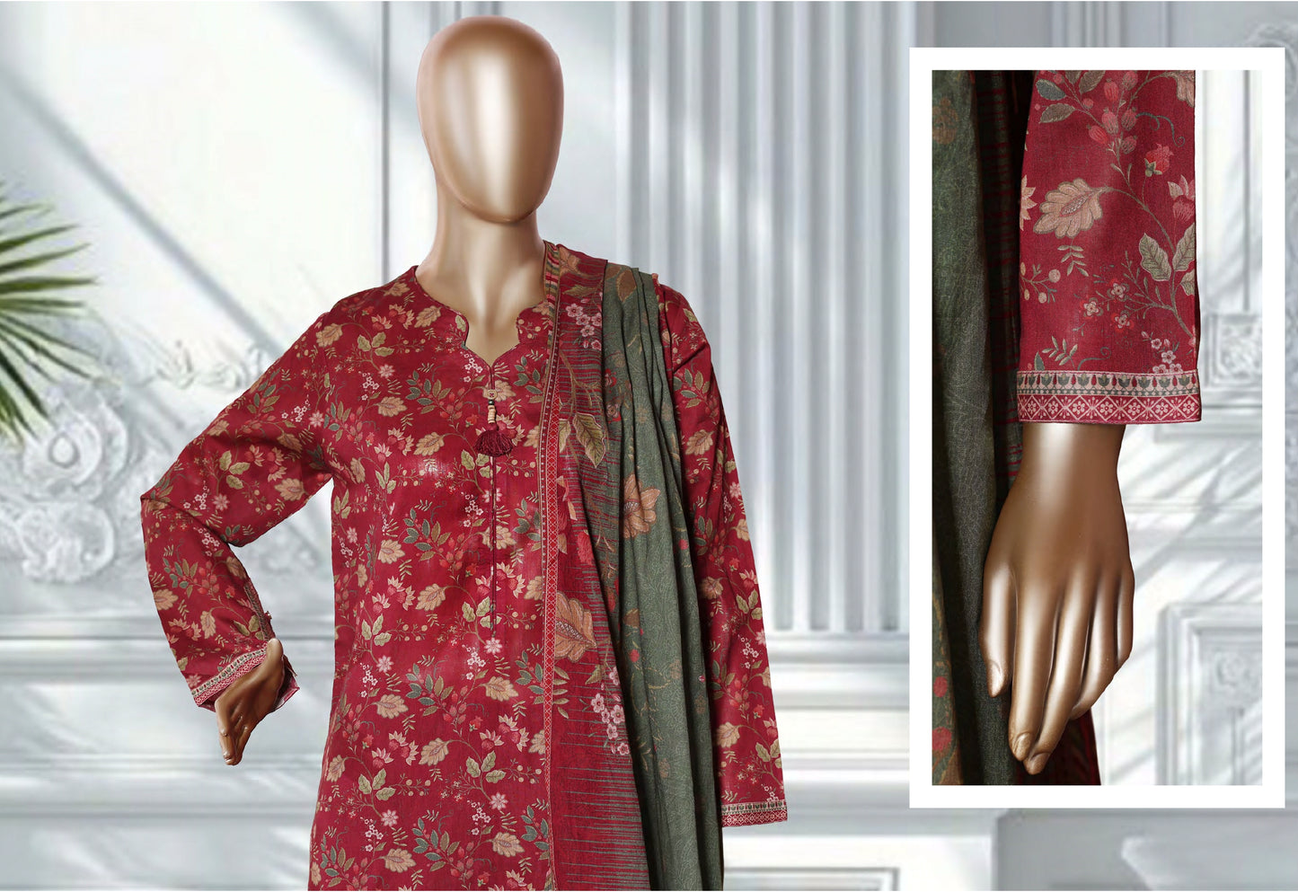 Binsaeed 3 Piece Lawn Stitch