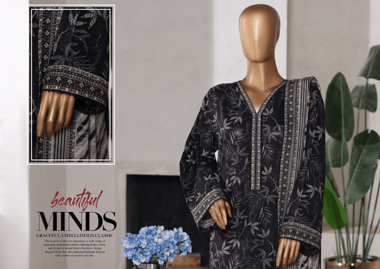 Binsaeed Cotton 3 piece Stitch