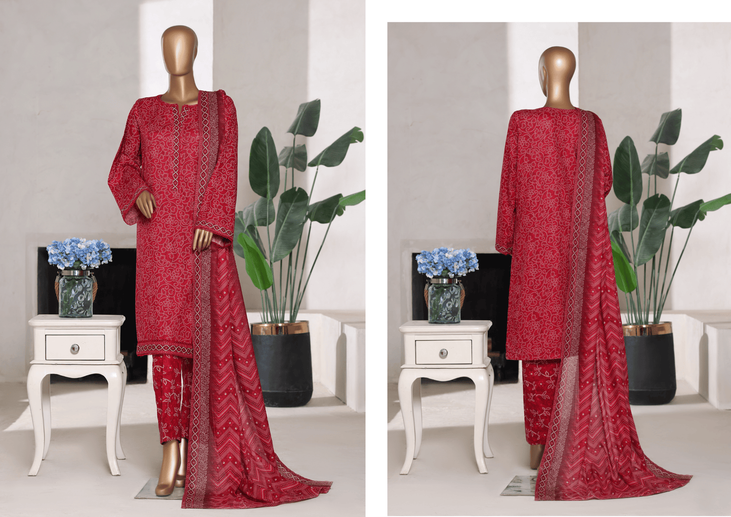 Binsaeed 3 Piece Cotton Stitch