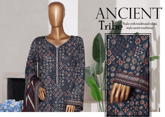 Binsaeed 3 Piece Cotton Stitch