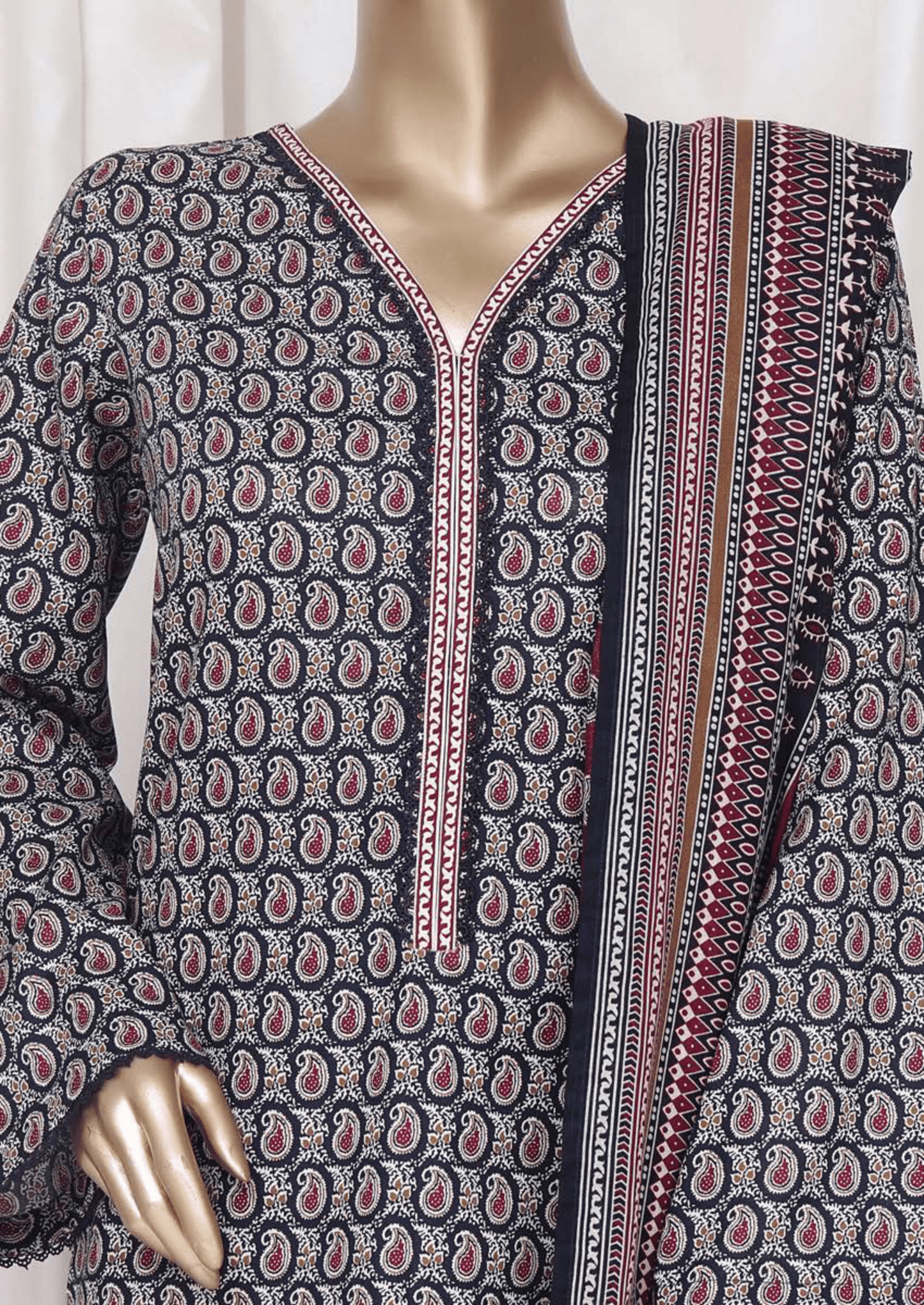 Binsaeed 3 Piece Cotton Stitch