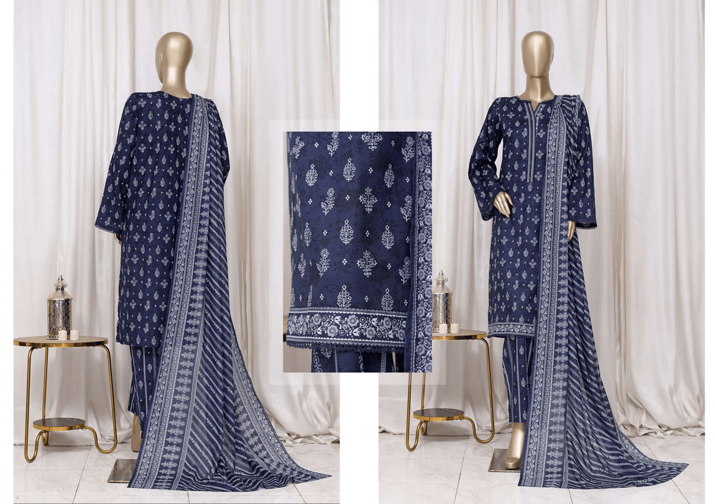Binsaeed 3 Piece Cotton Stitch