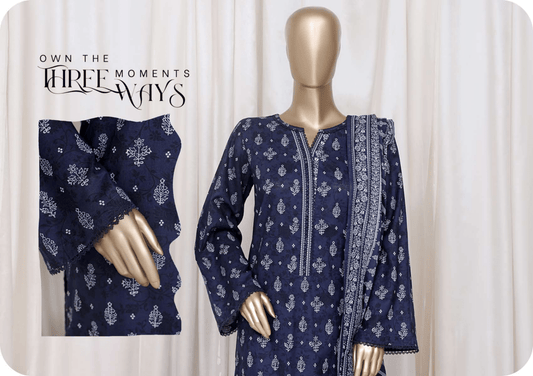 Binsaeed 3 Piece Cotton Stitch