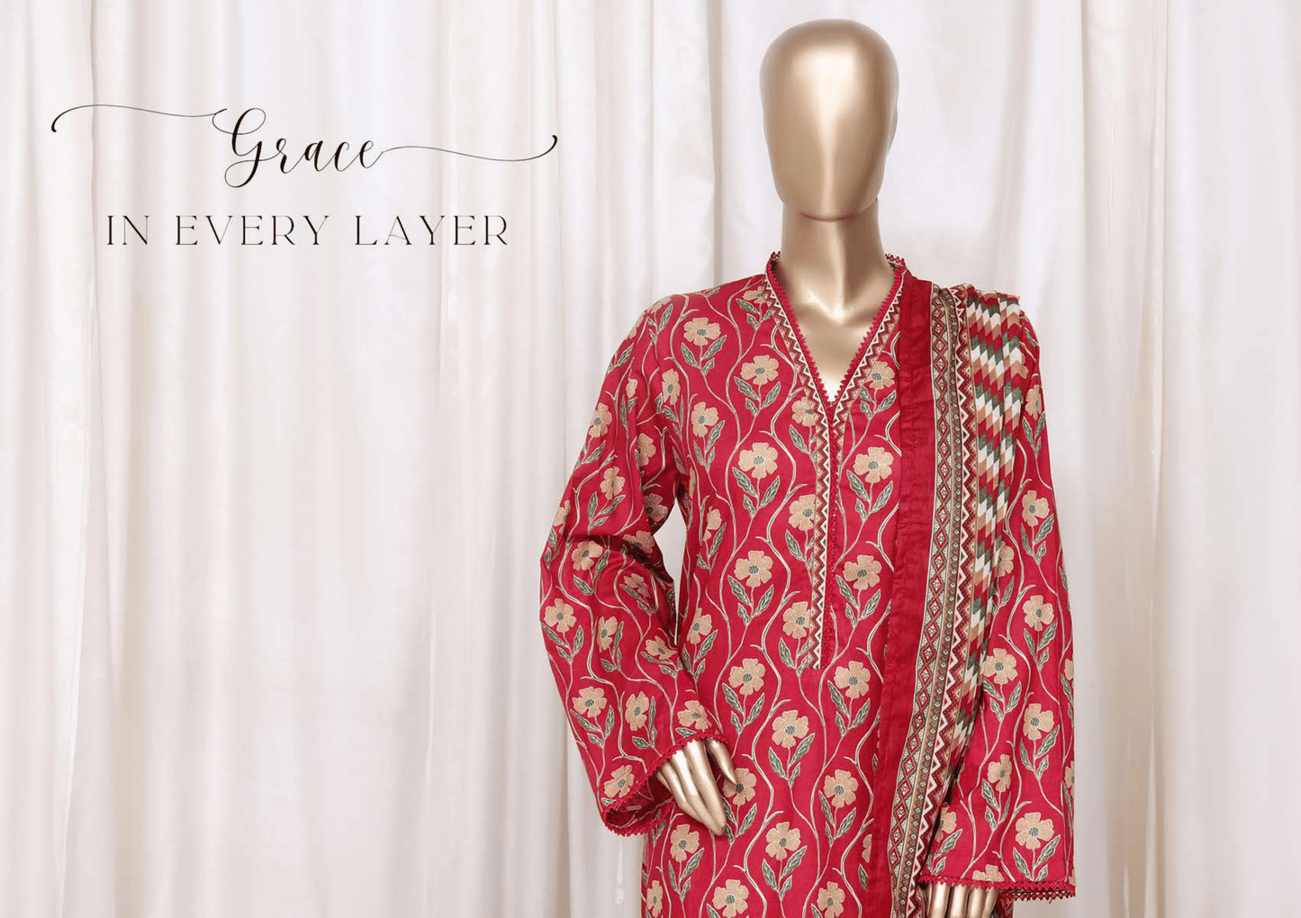 Binsaeed 3 Piece Cotton Stitch
