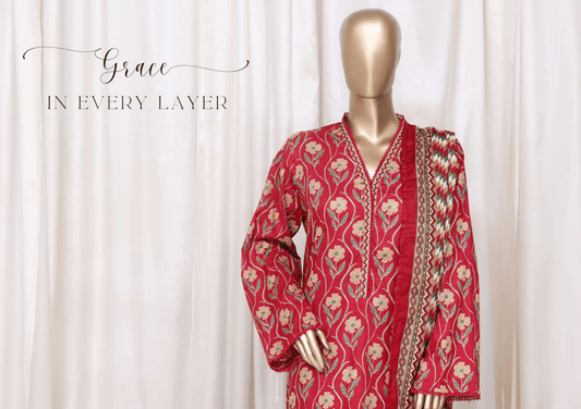 Binsaeed 3 Piece Cotton Stitch