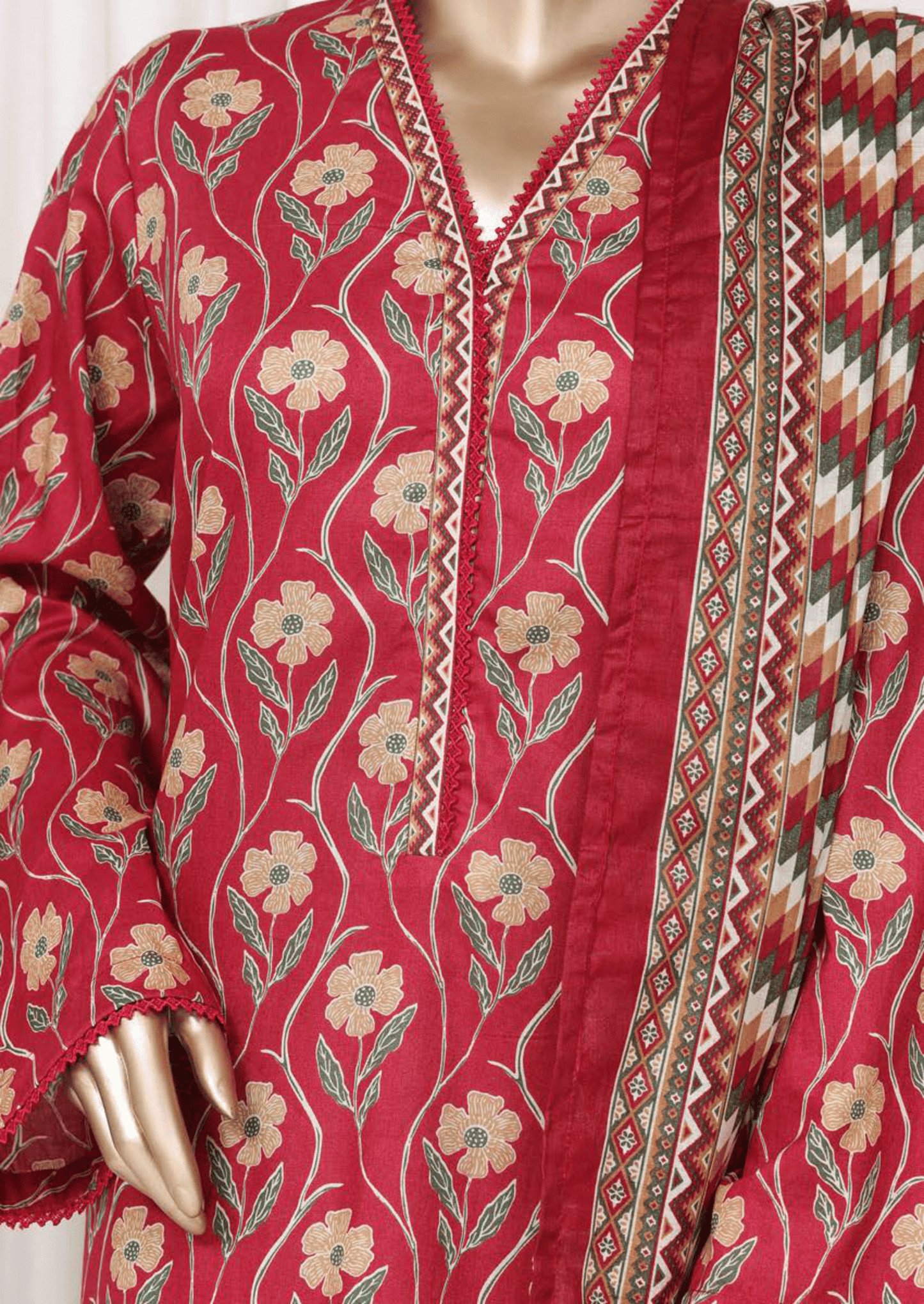 Binsaeed 3 Piece Cotton Stitch
