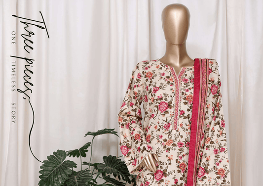 Binsaeed 3 Piece Cotton Stitch