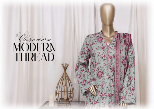 Binsaeed 3 Piece Cotton Stitch