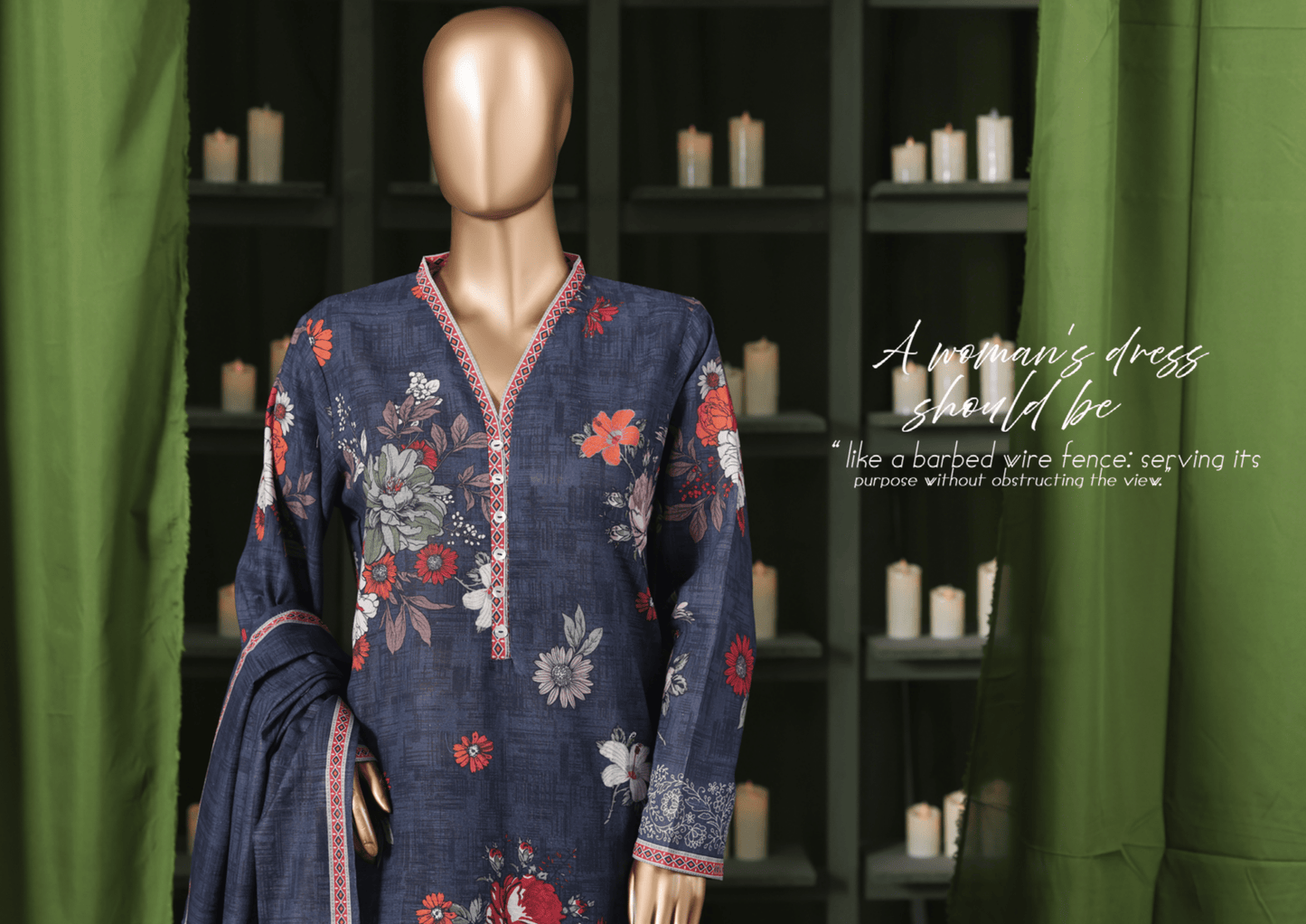 Binsaeed 3 Piece Khaddar Stitch