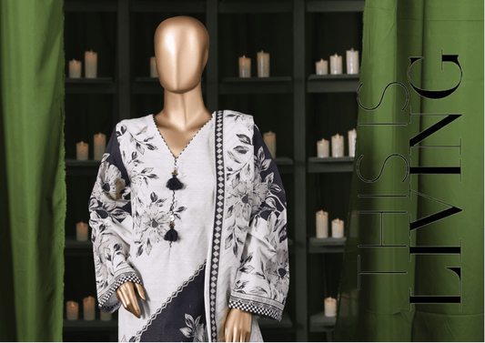 Binsaeed 3 Piece Khaddar Stitch