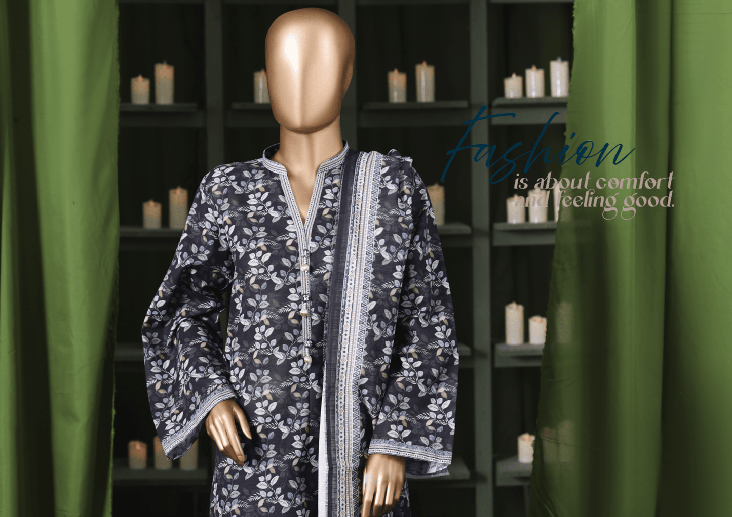 Binsaeed 3 Piece Khaddar Stitch